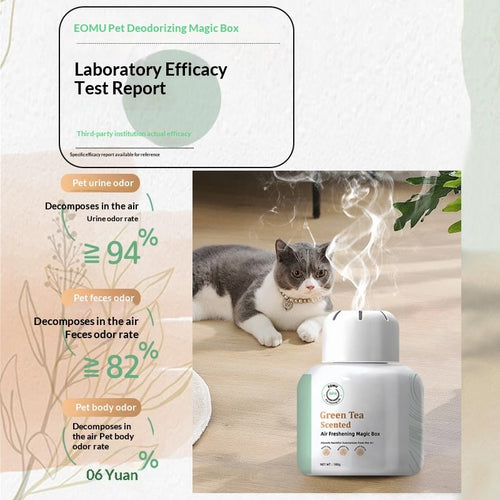 Pet odor remover size and usage details