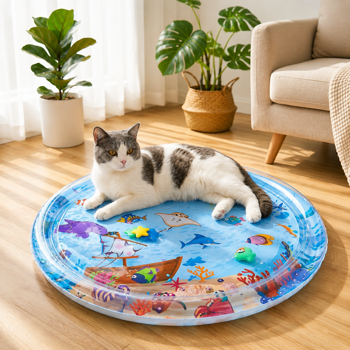 Summer Cooling Pet Water Bed Cushion Ice Pad Dog Sleeping Square Mat For Puppy Dogs Cats Pet Kennel Cool Cold