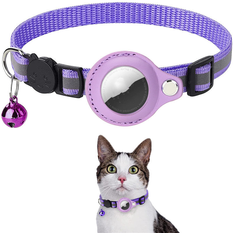 AirTag inserted into waterproof cat collar holder